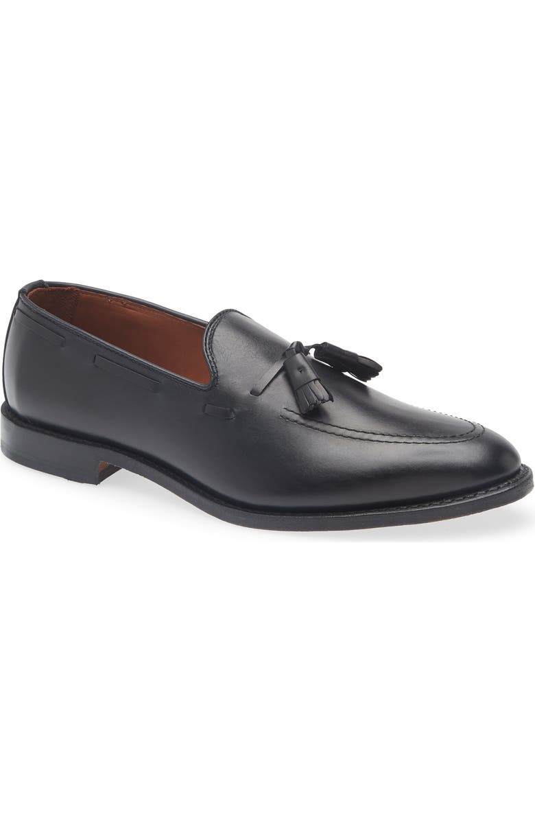 Allen Edmonds Grayson Tassel Loafer, Main, color, Black Leather