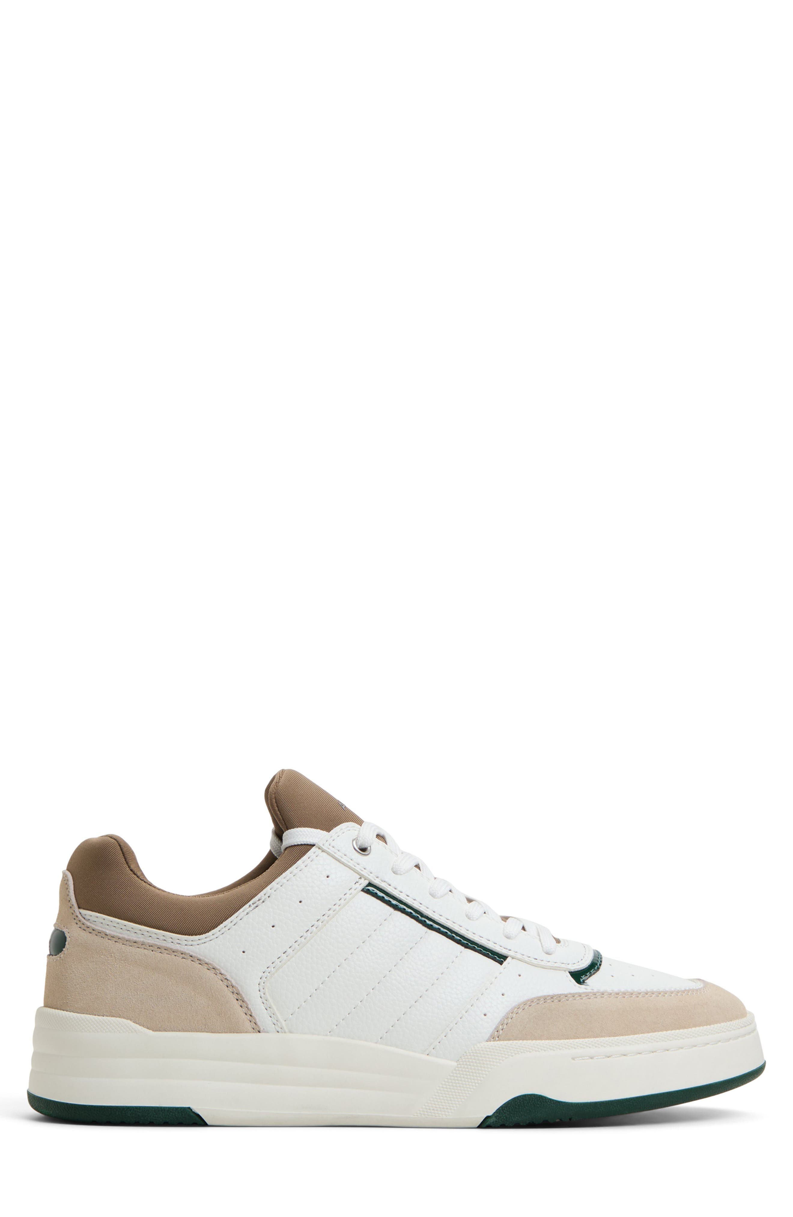 ALDO Mauro Sneaker, Alternate, color, White/ Beige/ Green