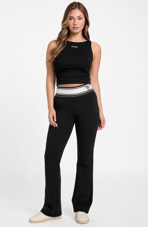 GUESS GUESS NINA RUCHED COTTON BLEND CROP TANK