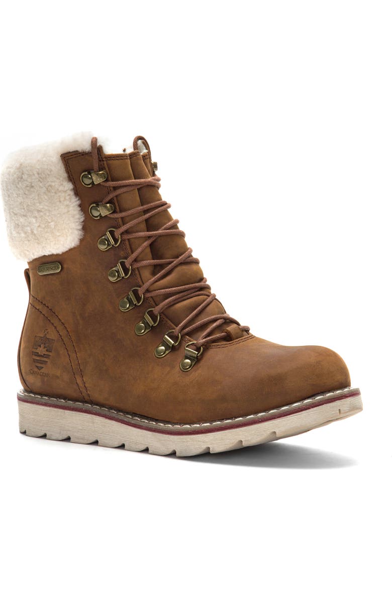 Royal Canadian Lethbridge Waterproof Snow Boot with Genuine Shearling Cuff, Main, color,