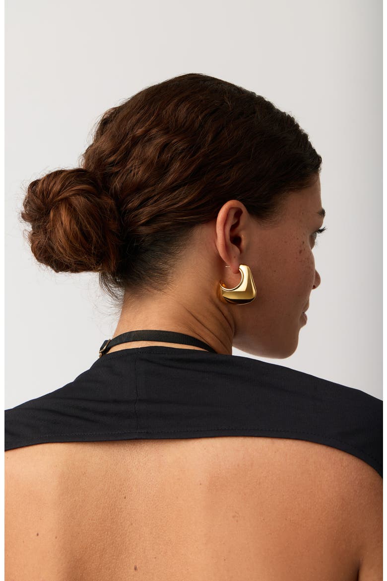 Volume Hoop Earrings, Alternate, color, GOLD