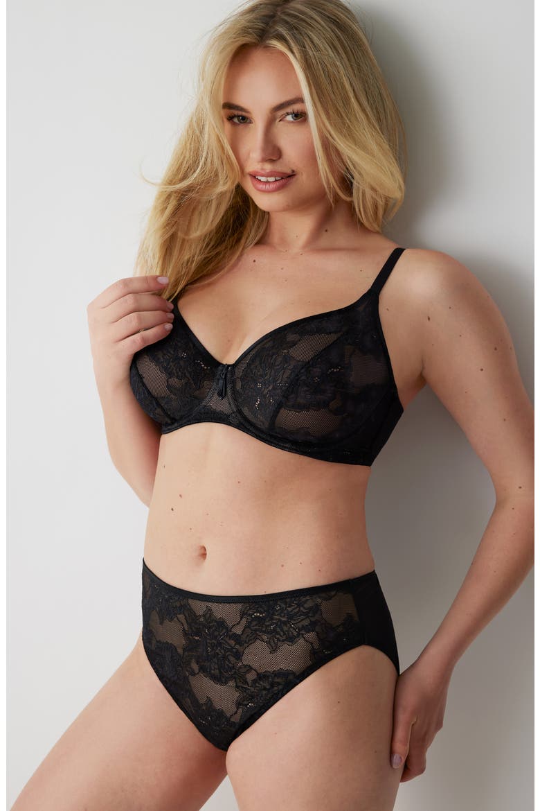 Full Bloom Underwire Bra, Alternate, color, BLACK