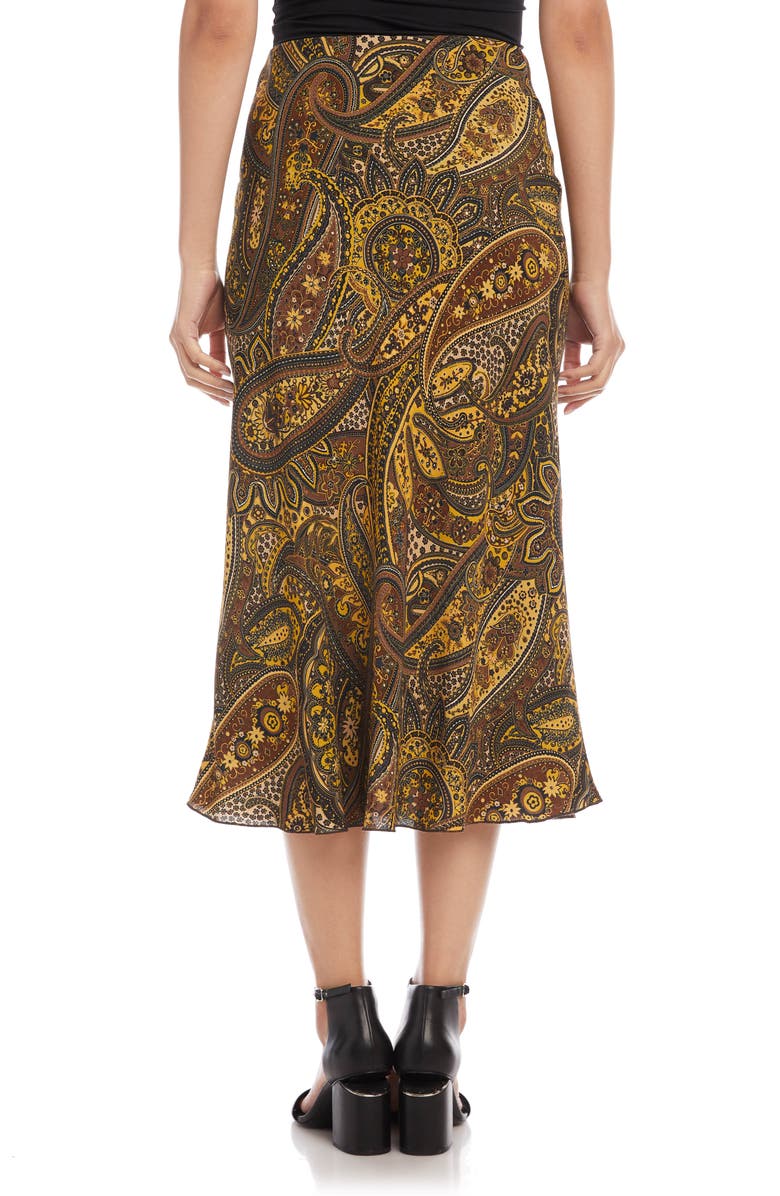 Karen Kane Bias Cut Midi Skirt, Alternate, color,