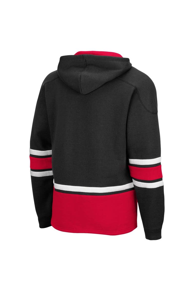 Men's Colosseum Black Ohio State Buckeyes Lace Up 3.0 Pullover Hoodie, Alternate, color, Black