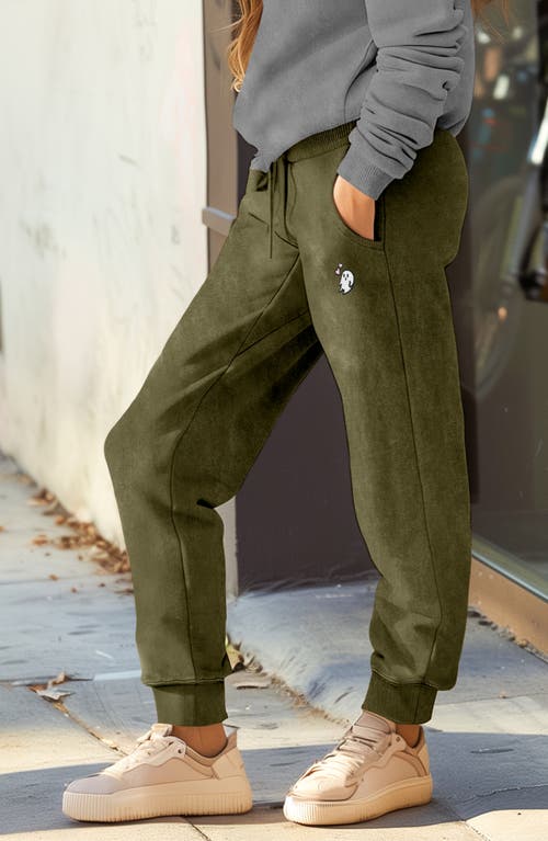 Dalix Womens Heartly Ghost Midweight Washed Jogger Pant