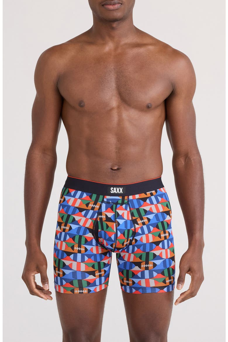 Multi-Sport Mesh Performance Boxer Briefs, Main, color, GRIDIRON CHECK-MULTI