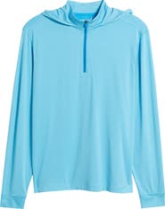 johnnie-O Hybrid Performance Quarter Zip Hoodie