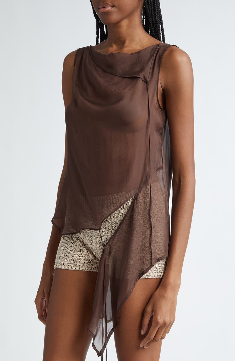 Paloma Wool Sato Asymmetric Silk Top, Alternate, color, 