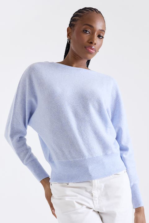 Alaia Long Sleeve 100% Cashmere Sweater