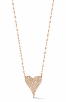 Cubic Zirconia Heart Pendant Necklace