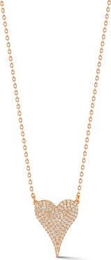 SPHERA MILANO Cubic Zirconia Heart Pendant Necklace