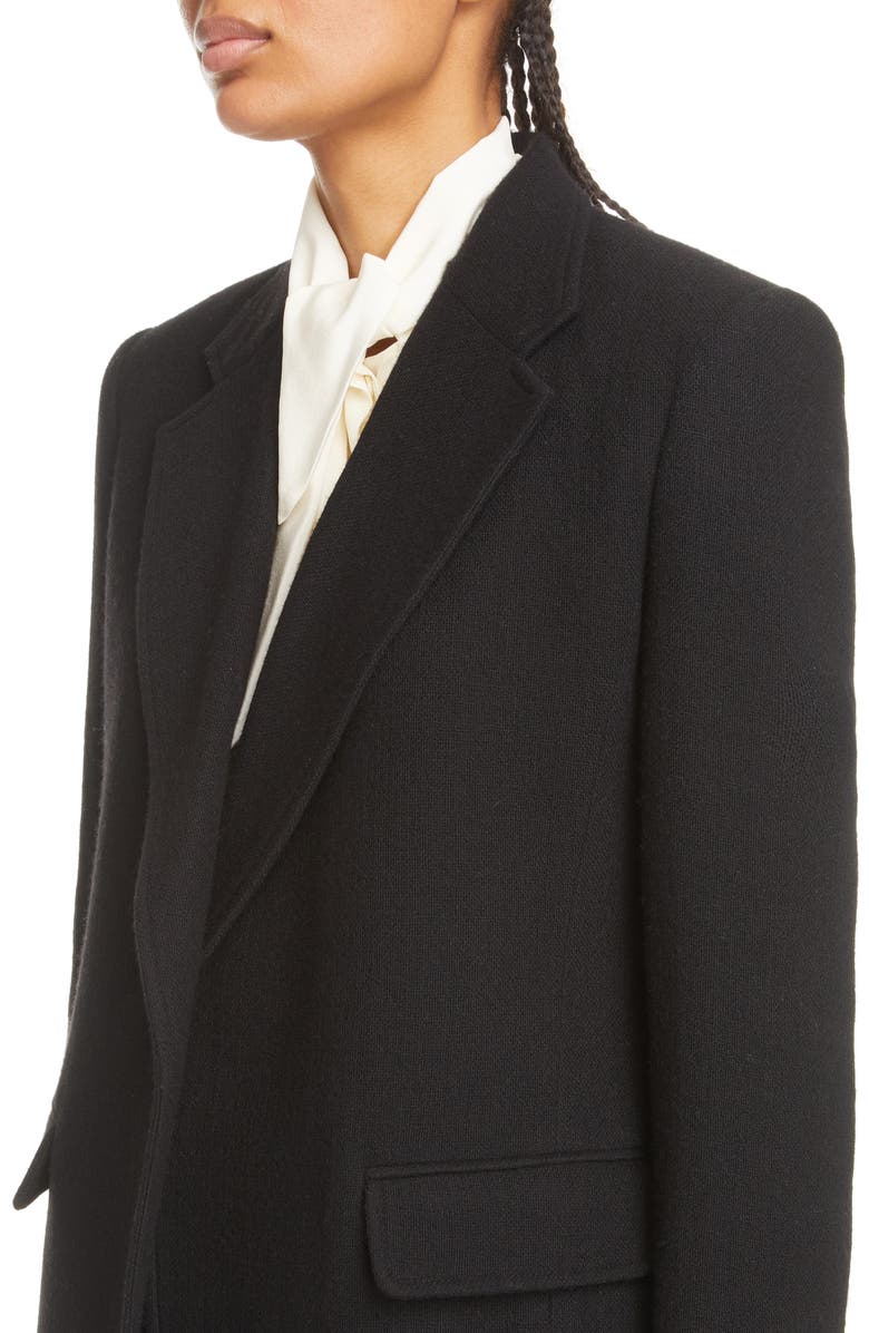 Chloé Open Front Wool & Cashmere Blazer, Alternate, color,