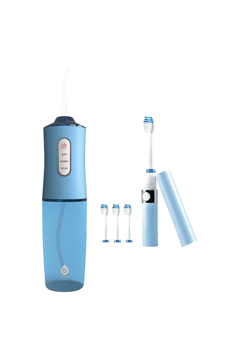 Water Flosser & Portable Sonic Toothbrush, Main, color, Blue
