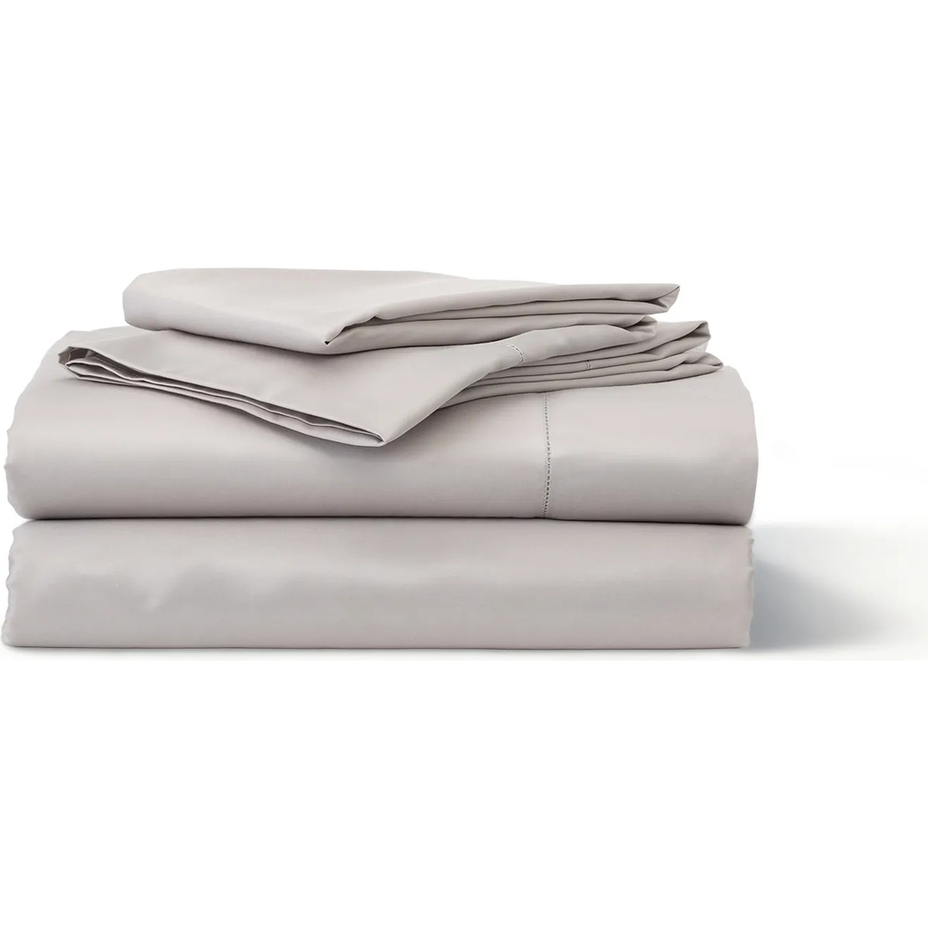 Ela Lane Usa Signature Sateen Hemstitched Sheet Sets In Brown