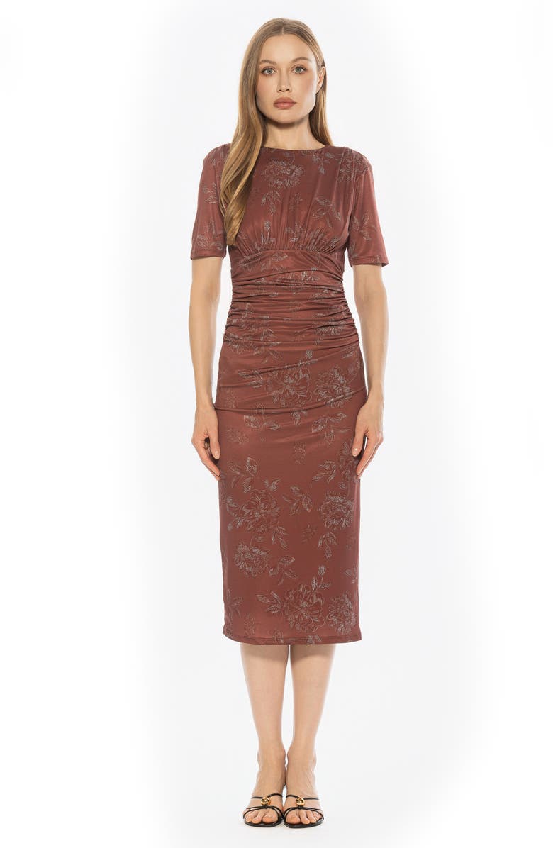 Alexia Admor Keaton Sheath Dress, Alternate, color, Red Floral