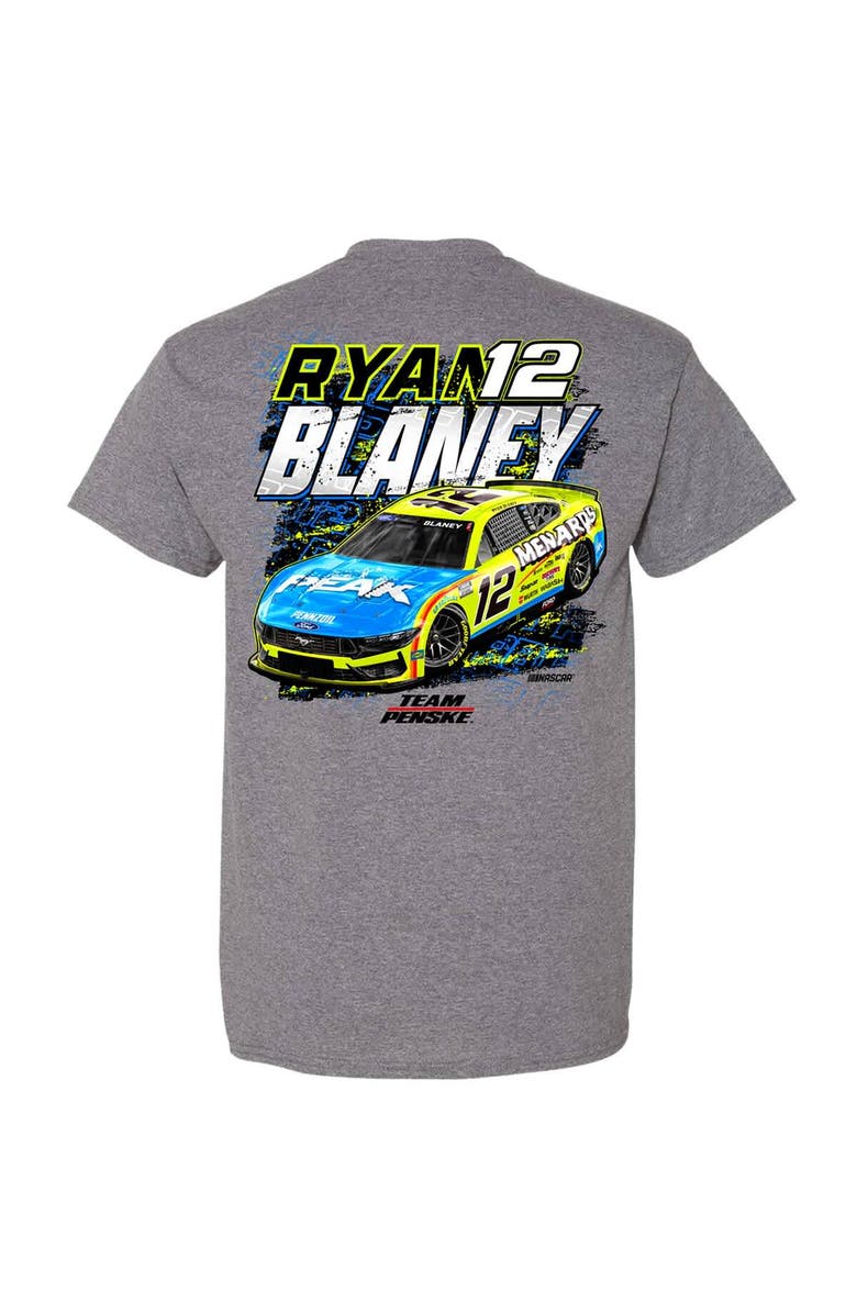 TEAM PENSKE Men's Team Penske Heather Gray Ryan Blaney Car T-Shirt, Alternate, color, Heather Gray