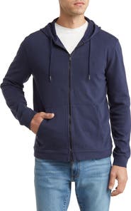 John Varvatos Cotton Double Knit Zip Hoodie