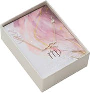 Sterling Forever 14K Gold Plated Station Constellation Pendant Necklace