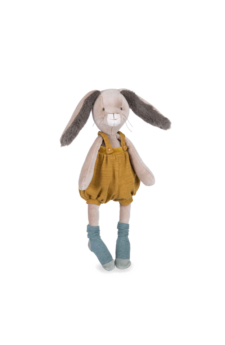 Moulin Roty Ochre rabbit Three Little Rabbits, Main, color, Beige