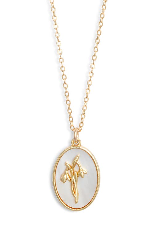 Set & Stones Katrina Birth Flower Pendant Necklace