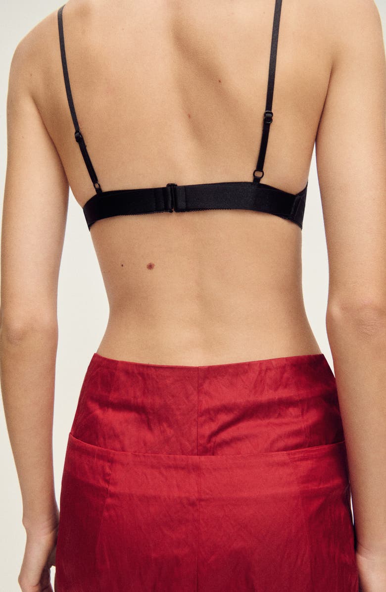 MANGO Semisheer Wireless Triangle Bra, Alternate, color, 