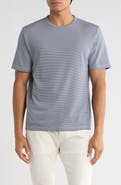 Vince Feeder Stripe Crewneck T-Shirt