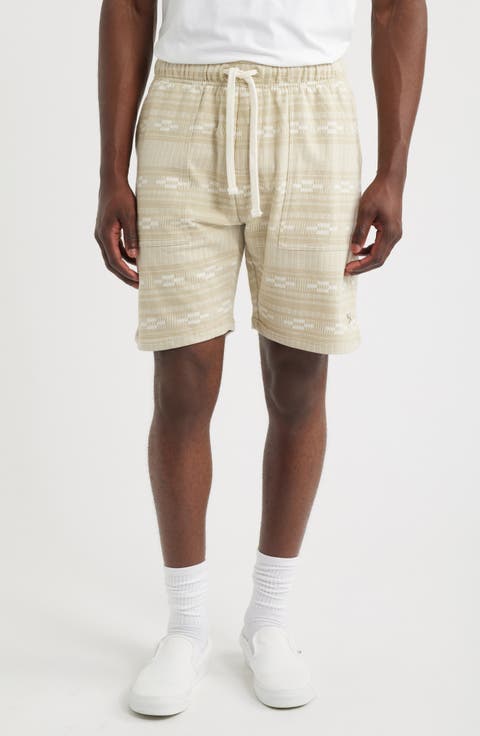 Cyrus Stripe French Terry Drawstring Shorts