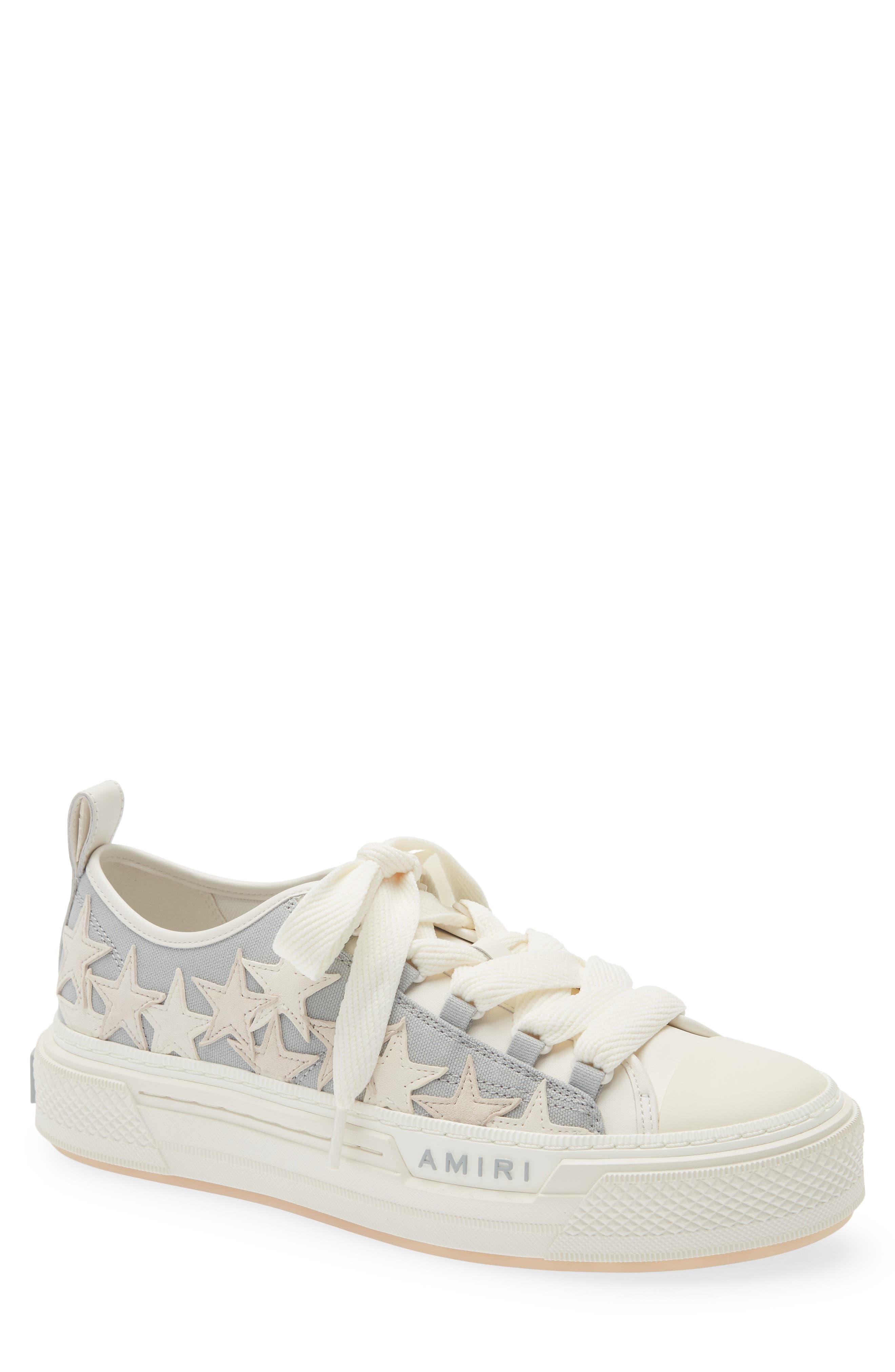 AMIRI Stars Court Low Sneaker, Main, color, Ash