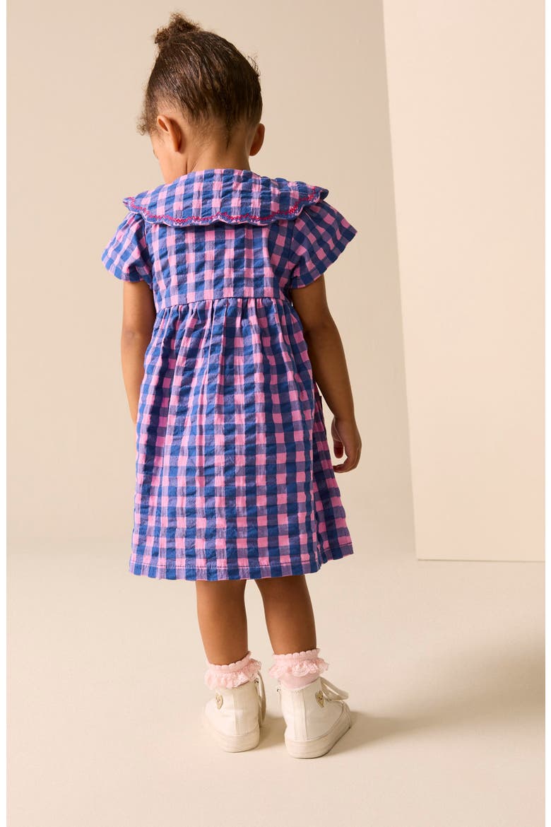 Kids' Gingham Dress, Alternate, color, BLUE