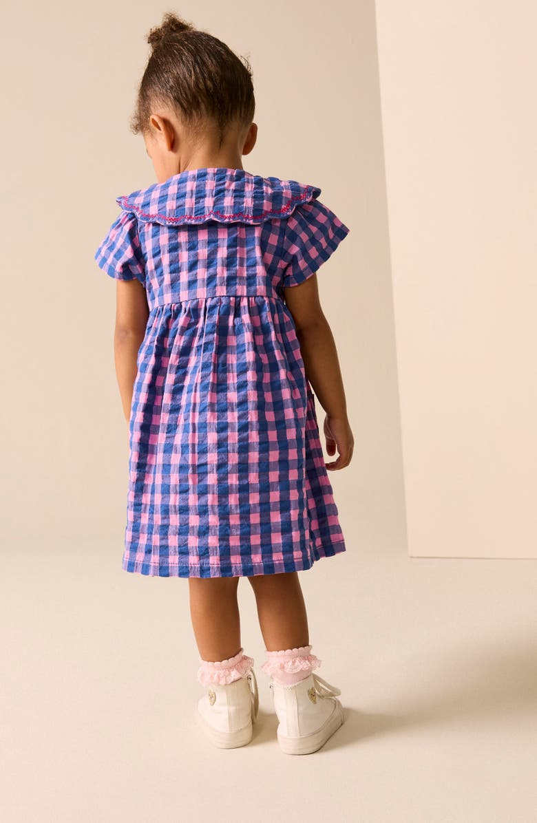 NEXT Kids' Gingham Dress, Alternate, color, Blue