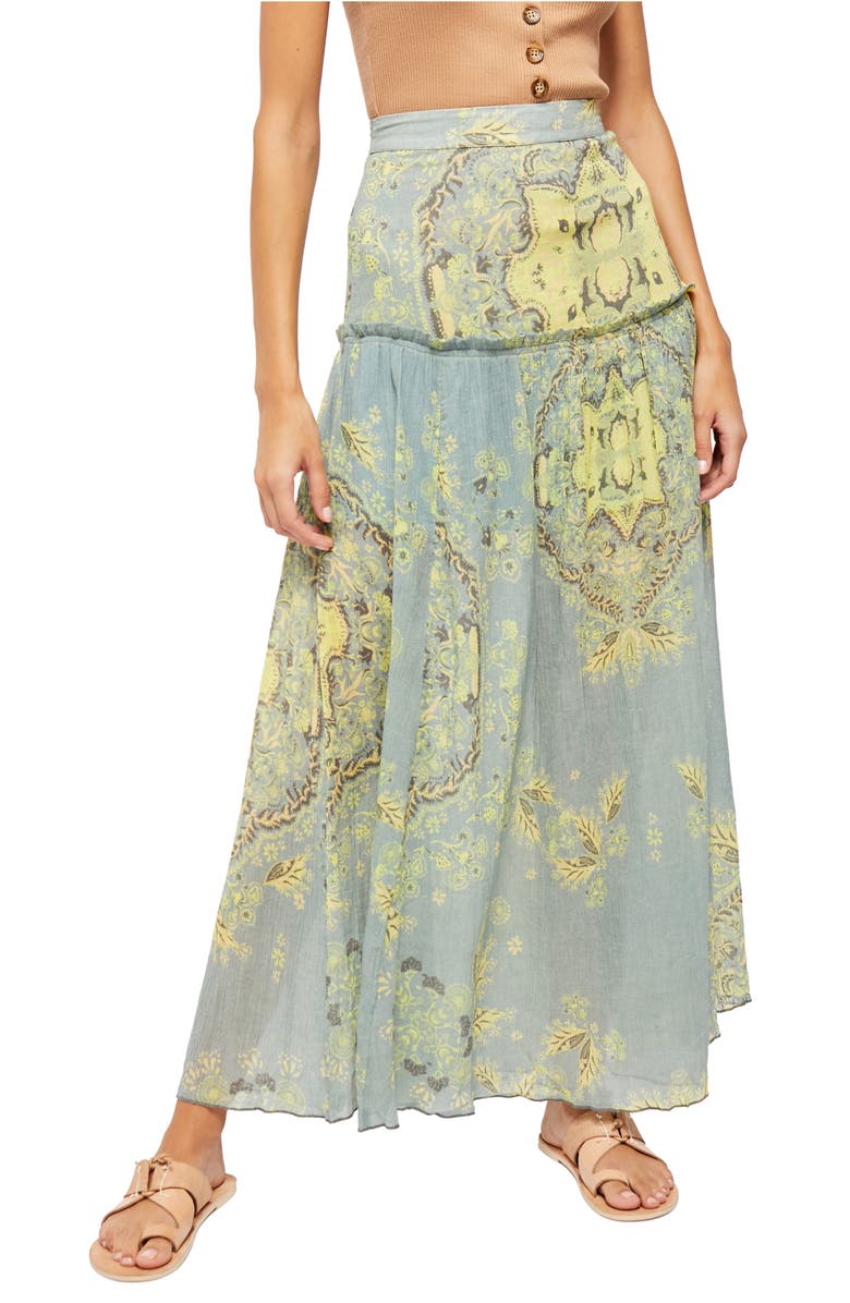 Free People Farrah Drop Waist Maxi Skirt, Main, color, 