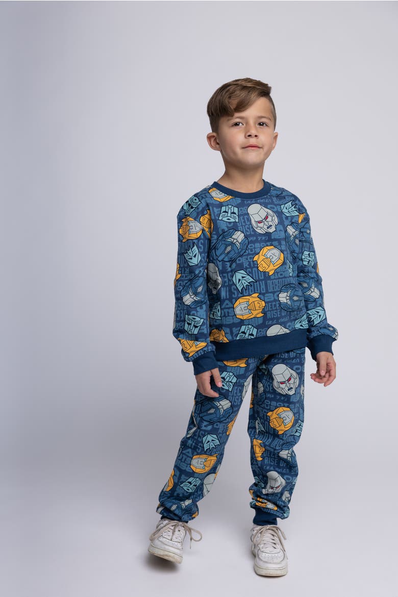 Fleece 2-Piece Sweatshirt and Pants Set, Alternate, color, Transformers Navy