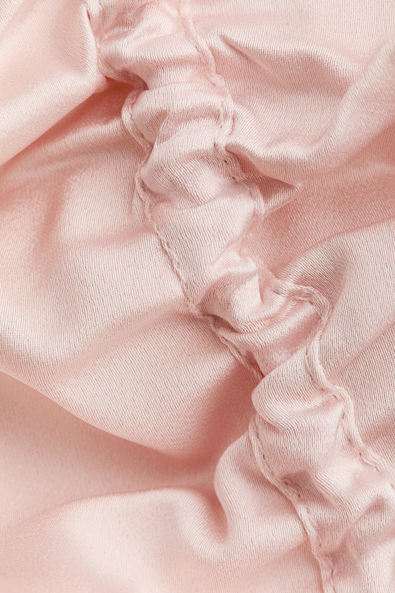 Ruched Satin Skirt, Alternate, color, Powder pink