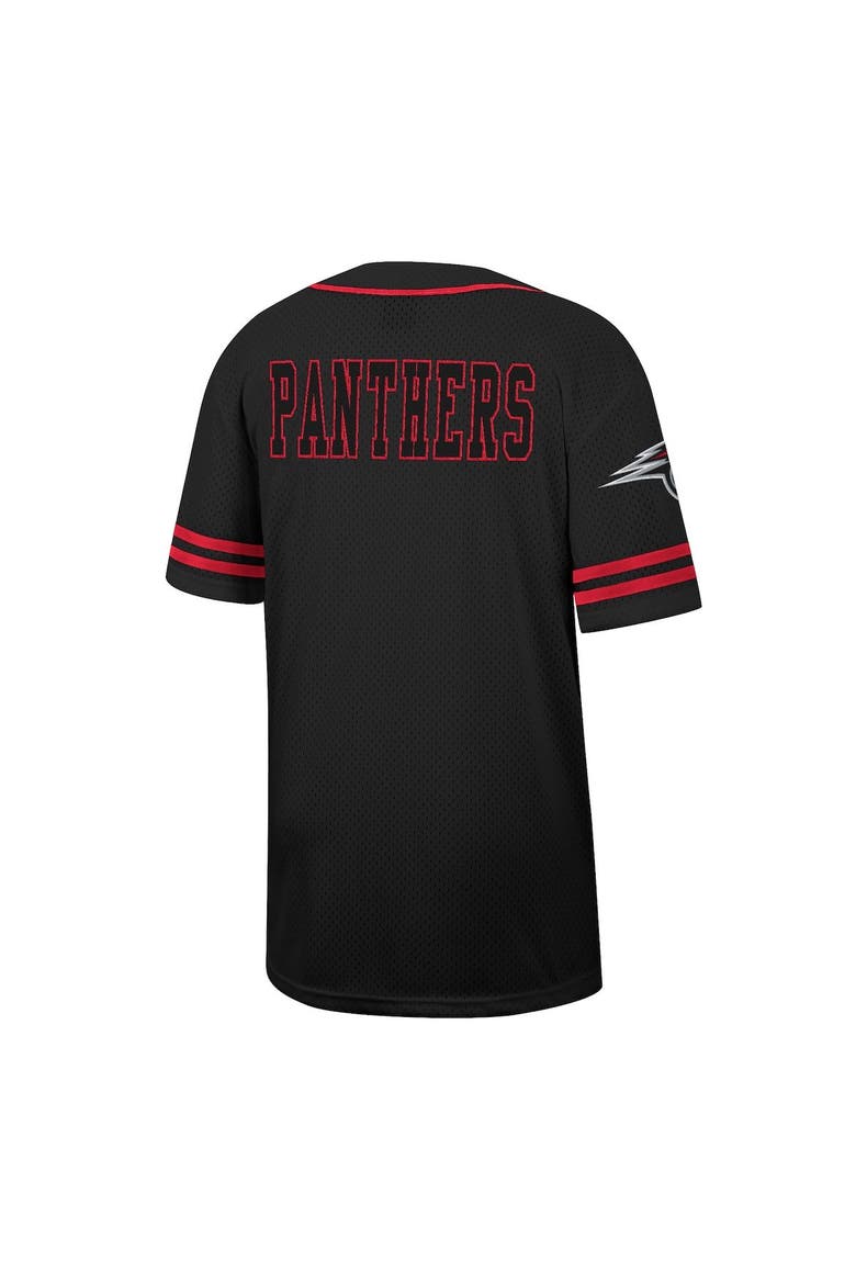 Men's Colosseum Black Clark Atlanta University Panthers Free Spirited Mesh Button-Up Baseball Jersey, Alternate, color, Black
