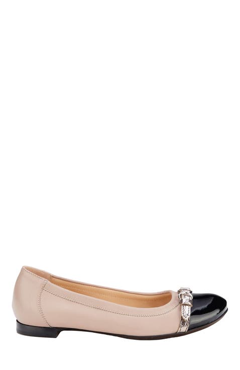 Monika Cap Toe Ballet Flat