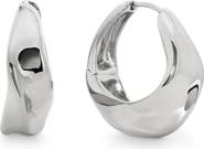 Monica Vinader Nomade Medium Sterling Silver Hoop Earrings