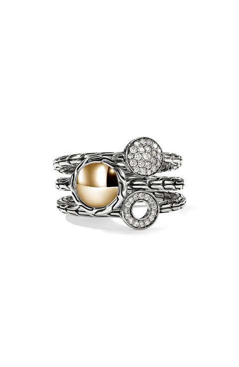 JH Essential Stacking Ring, Diamonds