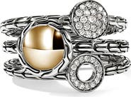 John Hardy JH Essential Stacking Ring, Diamonds