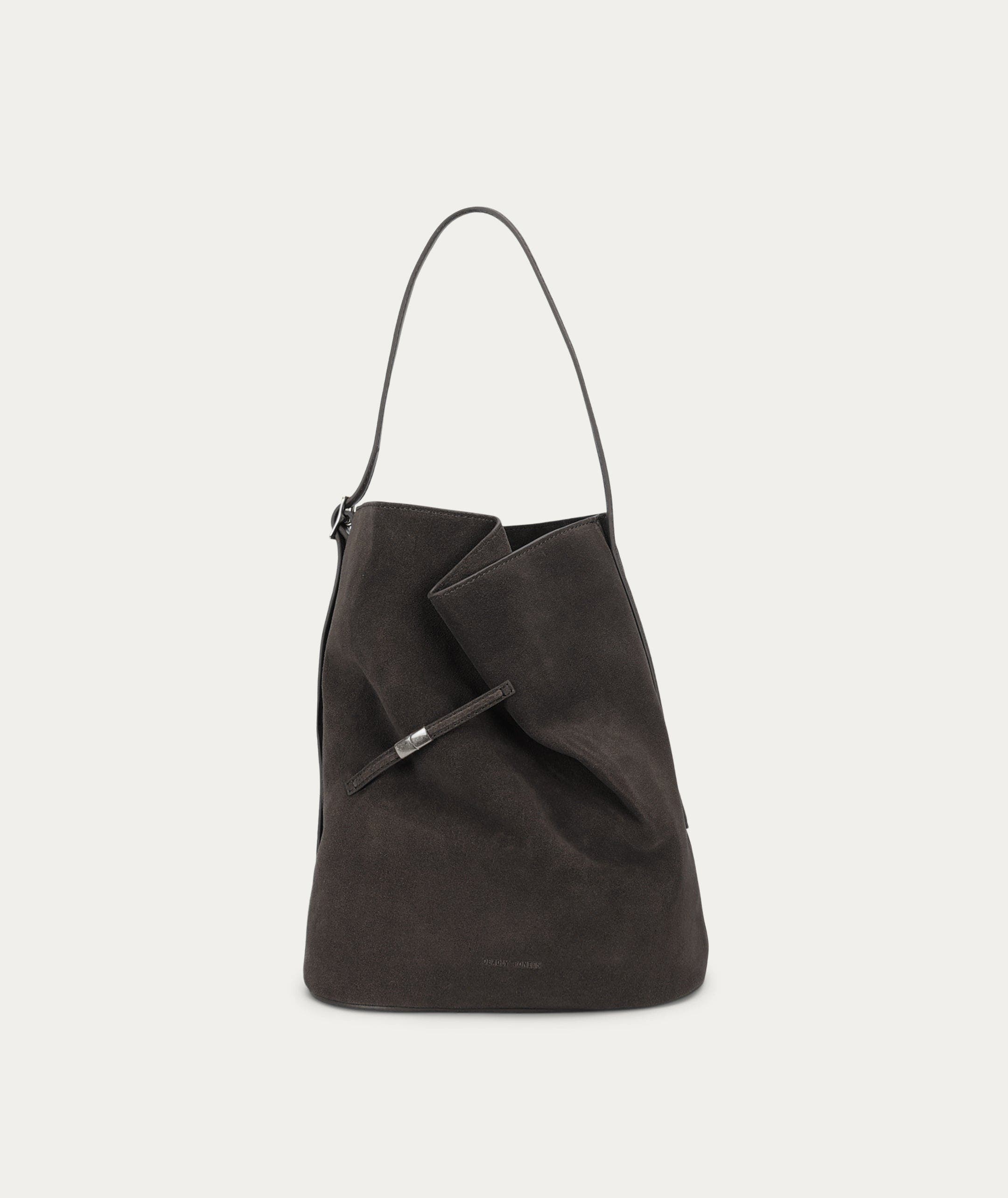 Clippity Tote, Main, color, Asphalt Suede