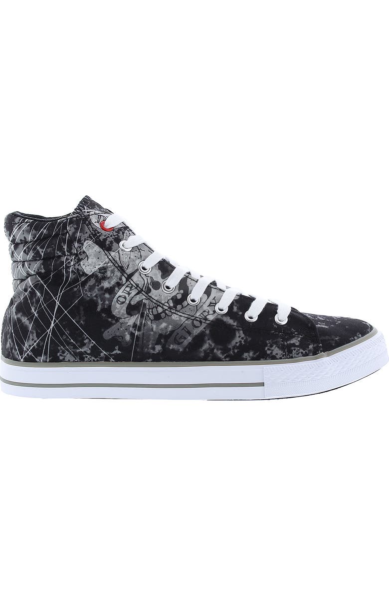 Ed Hardy Graphic High Top Sneaker, Alternate, color,