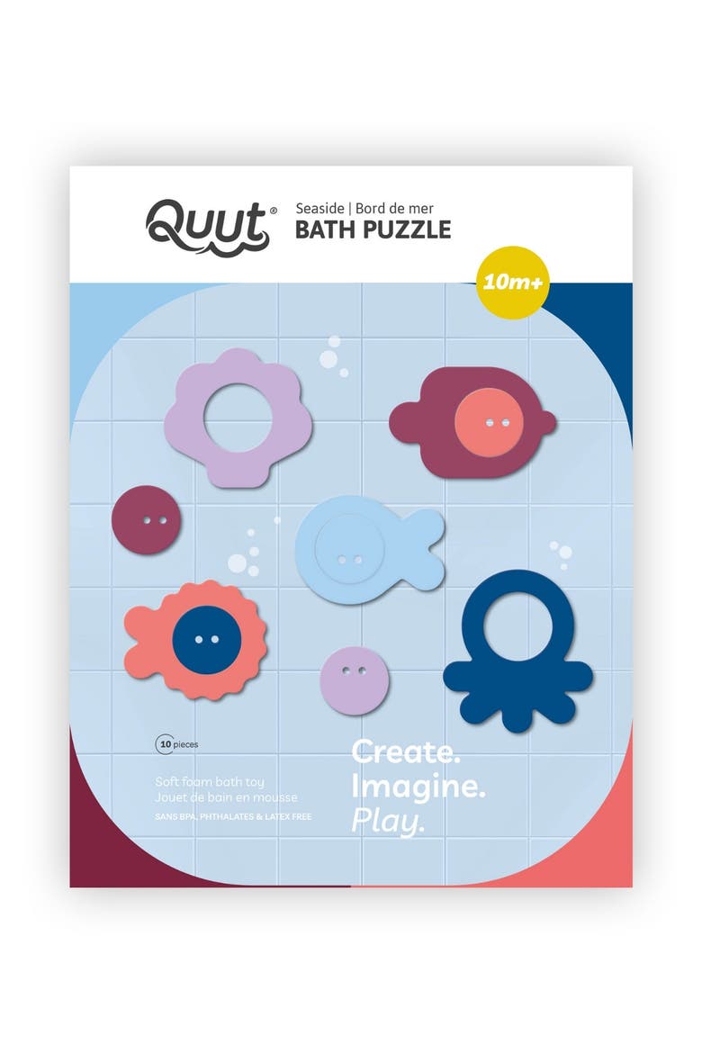Bath Puzzle Seaside Floating 3D Bath Toy Set, Main, color, Multi