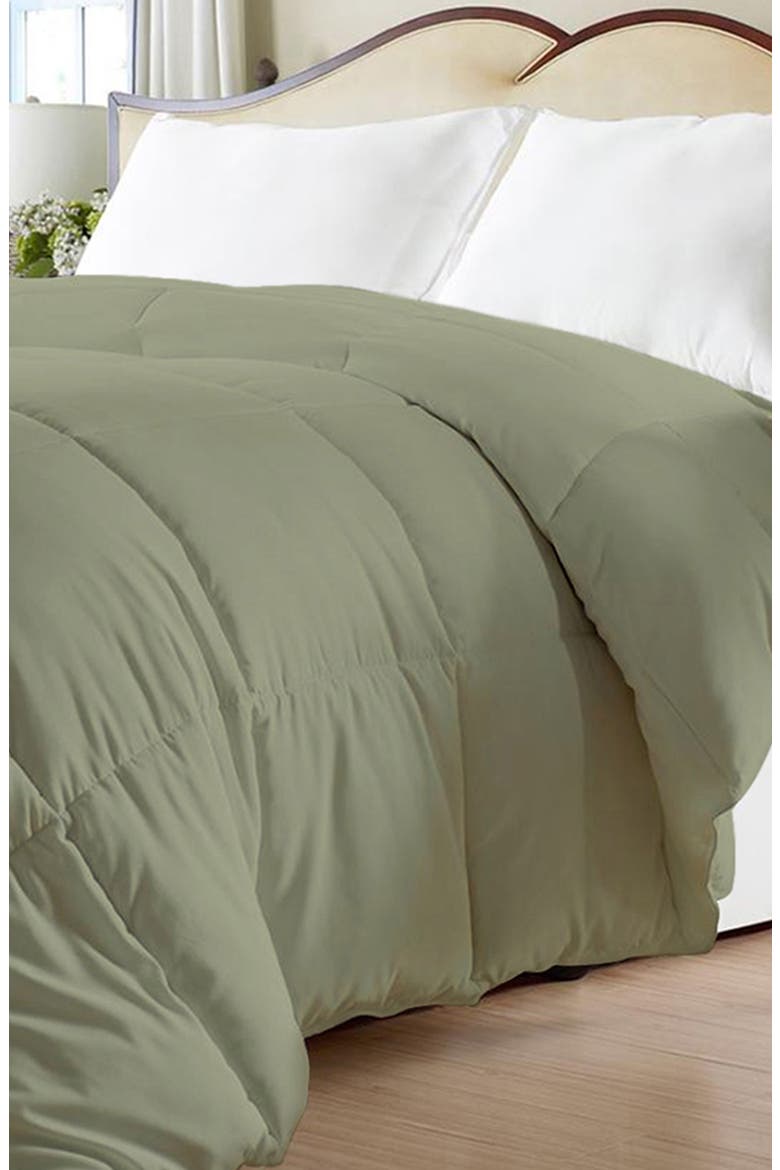 Super Soft Down Alternative Comforter, Alternate, color, SAGE