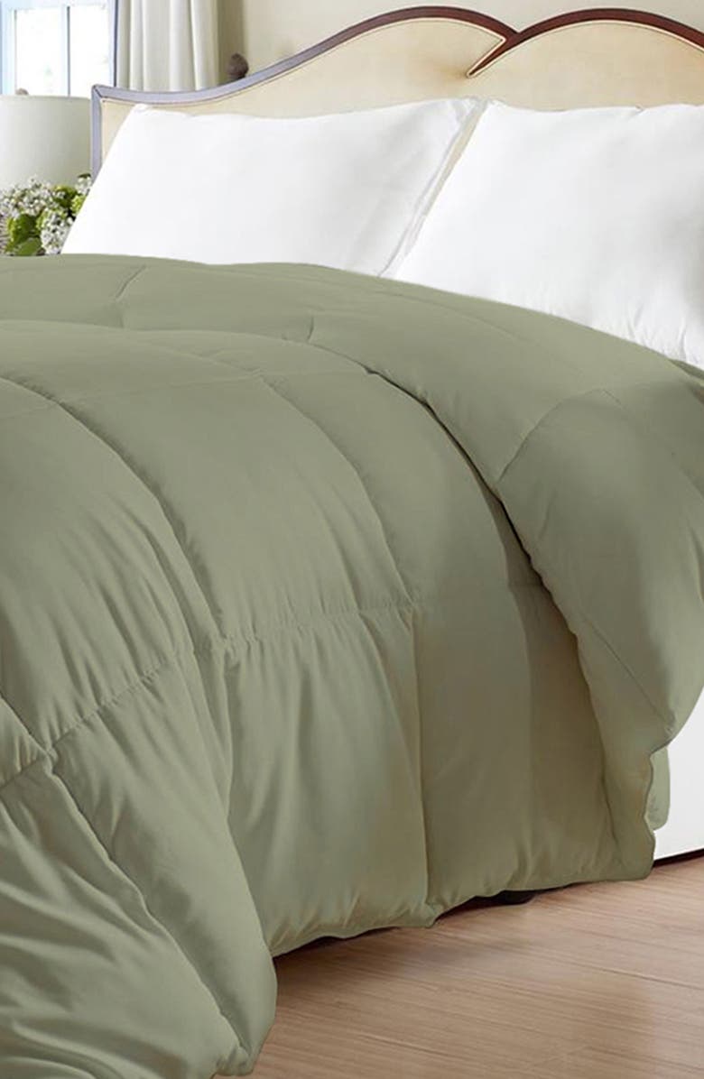 Luxury Home Super Soft Down Alternative Comforter, Alternate, color, Sage