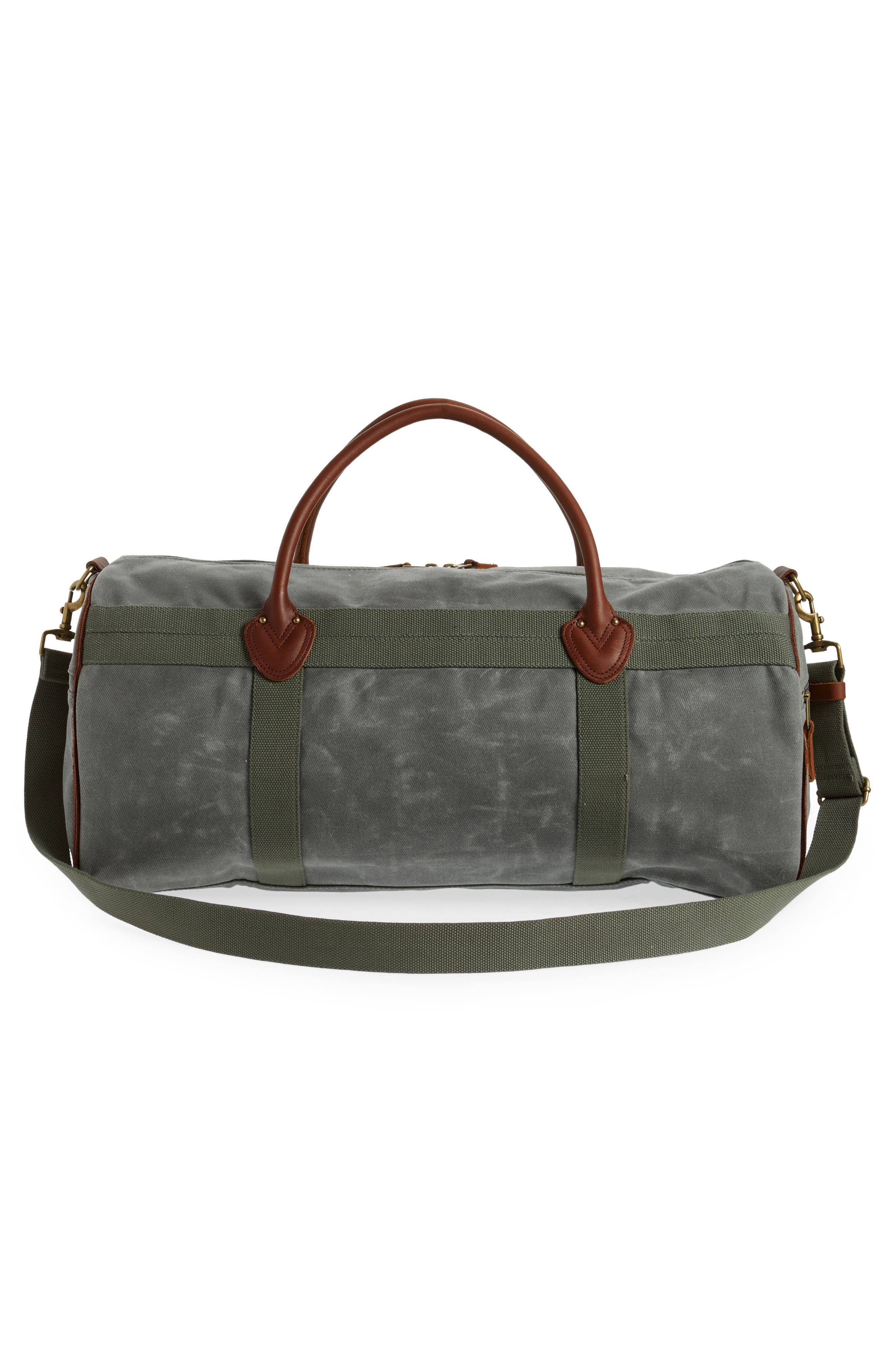 L.L.Bean Waxed Canvas Duffle Bag, Alternate, color, 