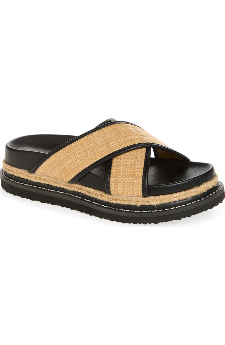 Billini Aysha Platform Sandal, Main, color, Natural Raffia