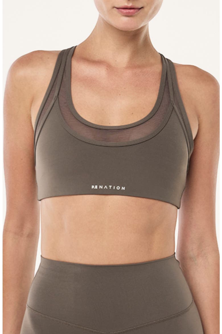 Fusion Sports Bra, Main, color, MAJOR BROWN