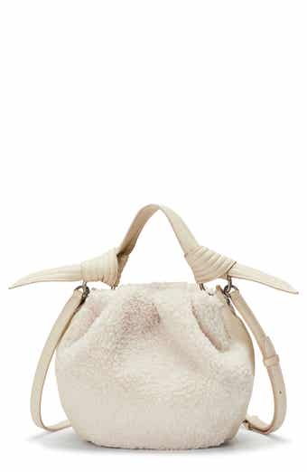 Selena Faux Shearling Bucket Bag