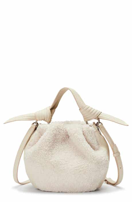 Selena Faux Shearling Bucket Bag