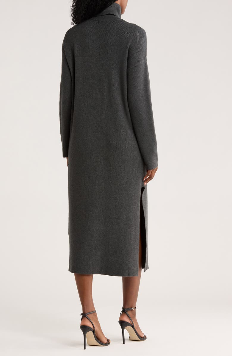 BY DESIGN Brenda Turtleneck Maxi Dress, Alternate, color, Slate Heather