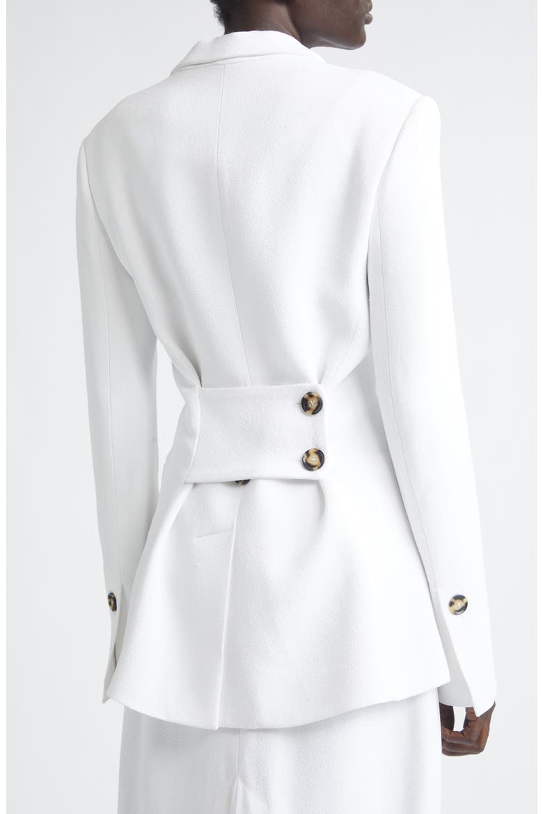 Vioni Heavy Sable Blazer, Alternate, color, WHITE
